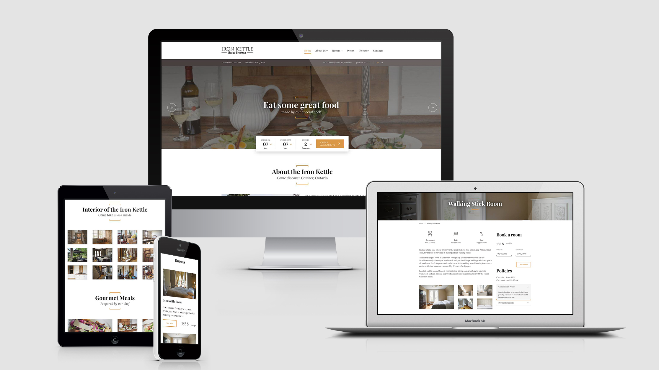 Projet site web Iron Kettle