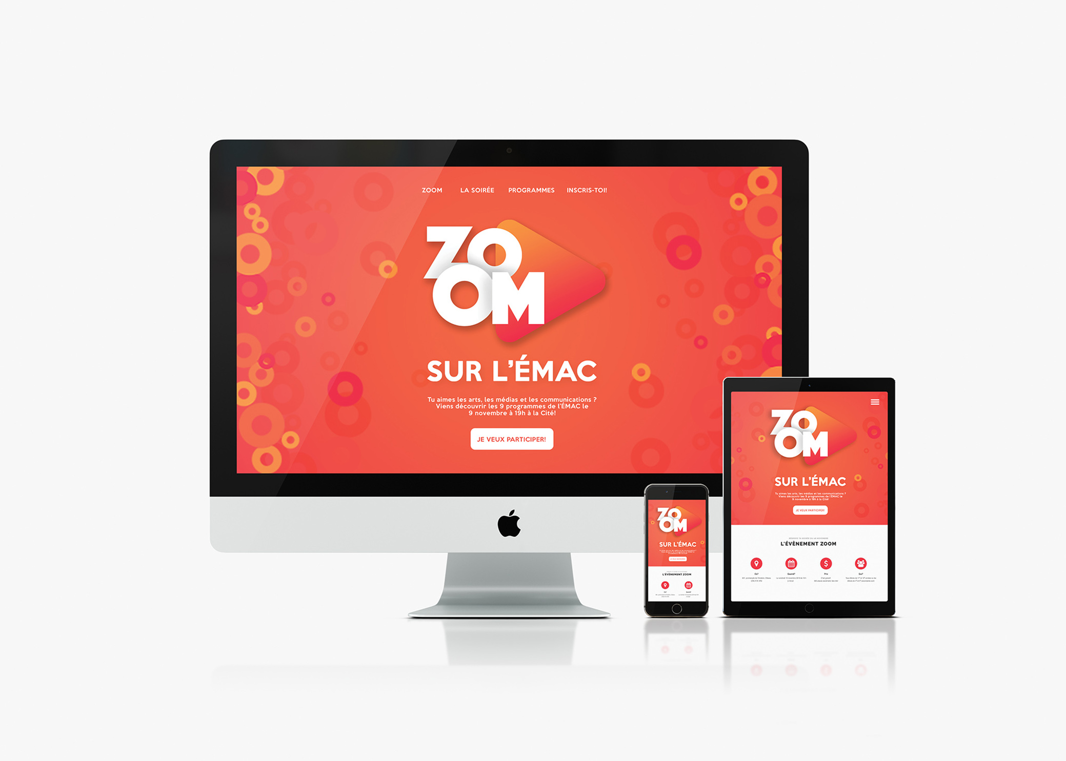 Identité visuelle de l'évènement ZOOM sur l'EMAC