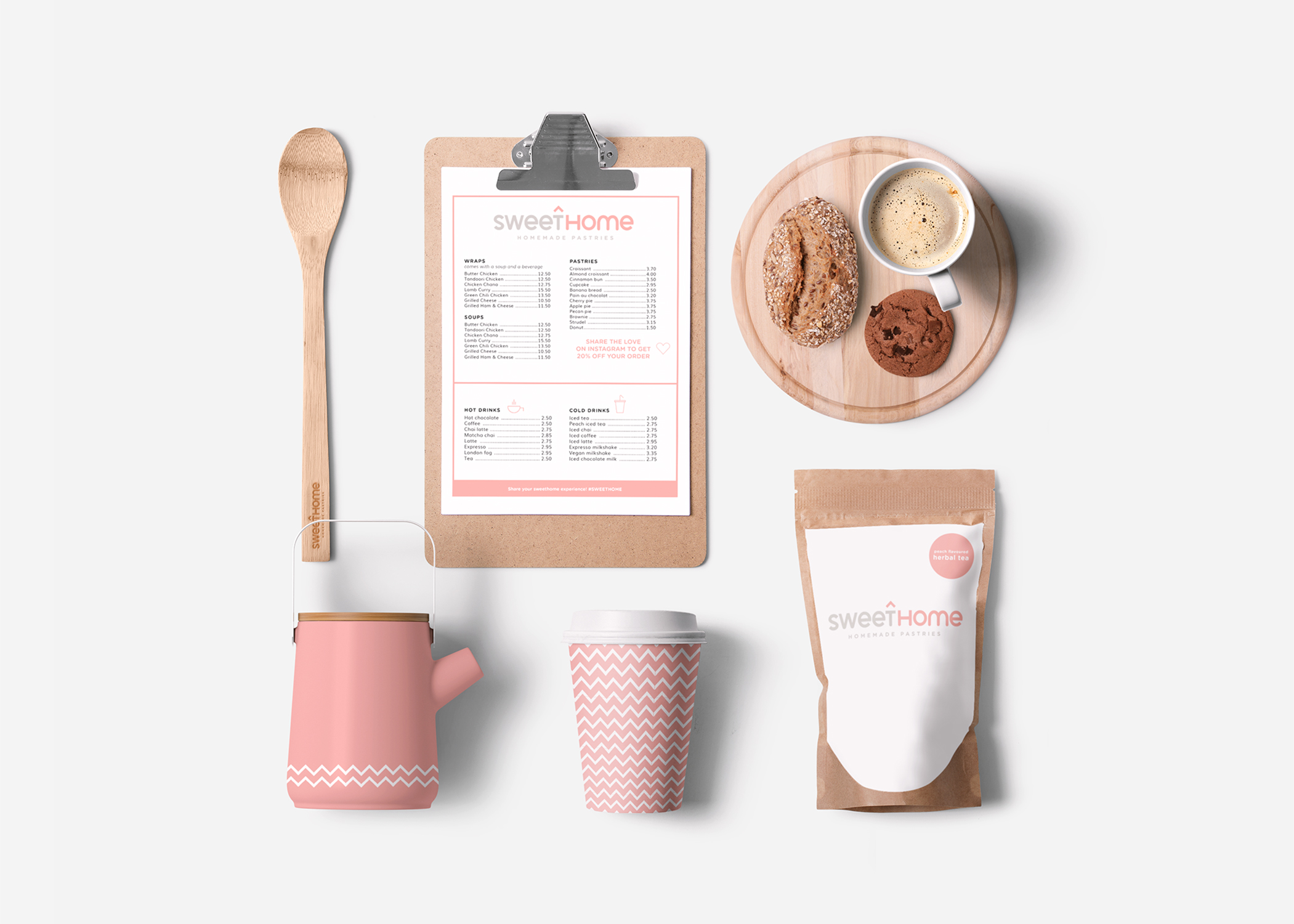 Branding du café SweetHome